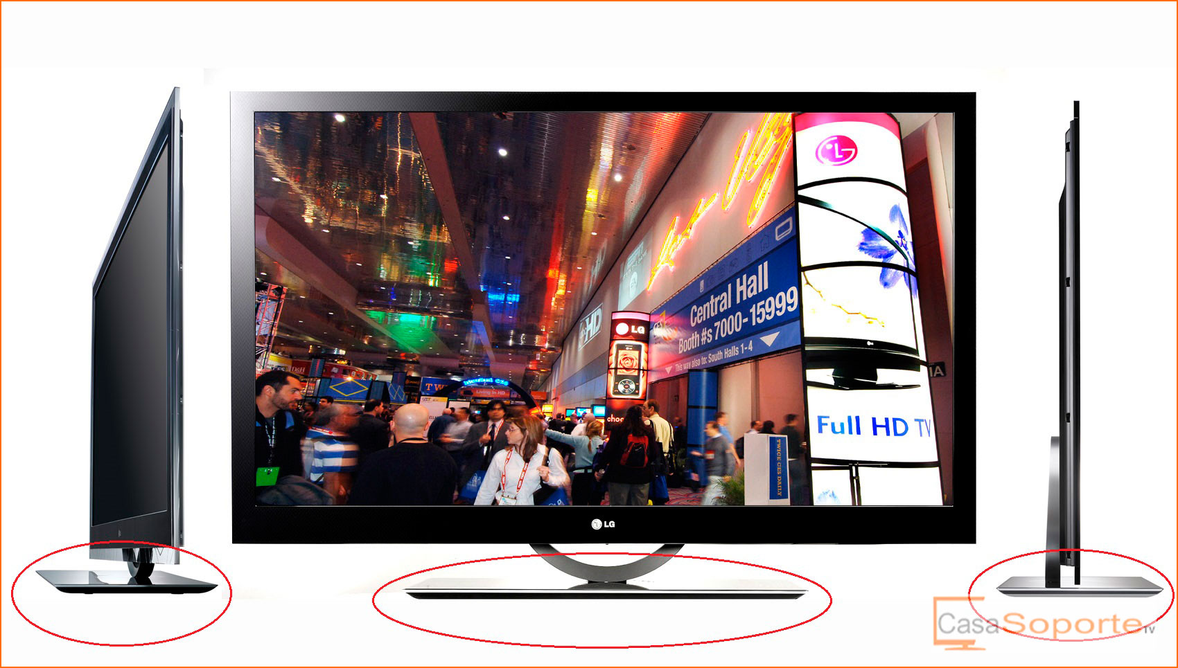 BASES O SOPORTES PARA TELEVISORES PLASMA, LCD, O LED